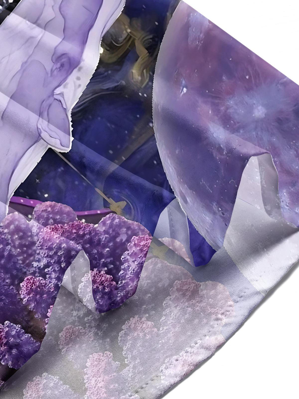 Marine Life Print Men's Pocket Short Sleeve Shirts