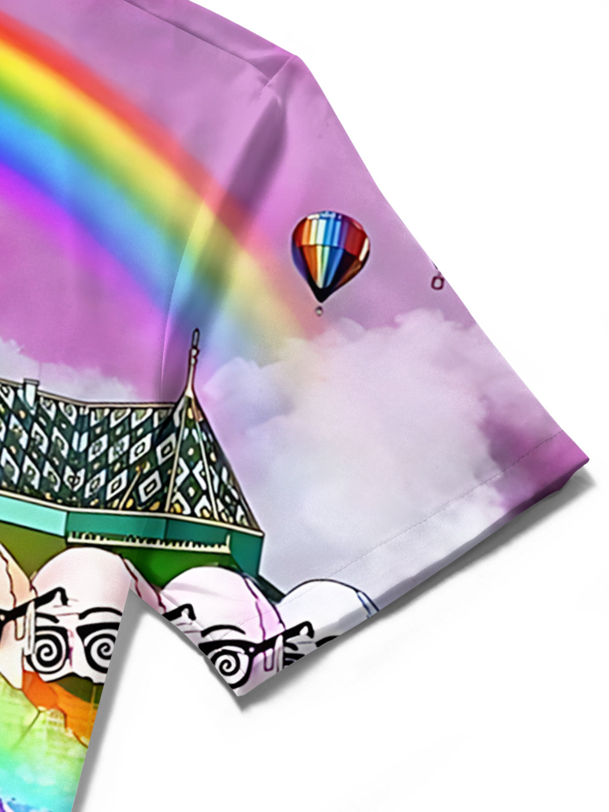 Art Print Men's Pocket Short Sleeve Shirts