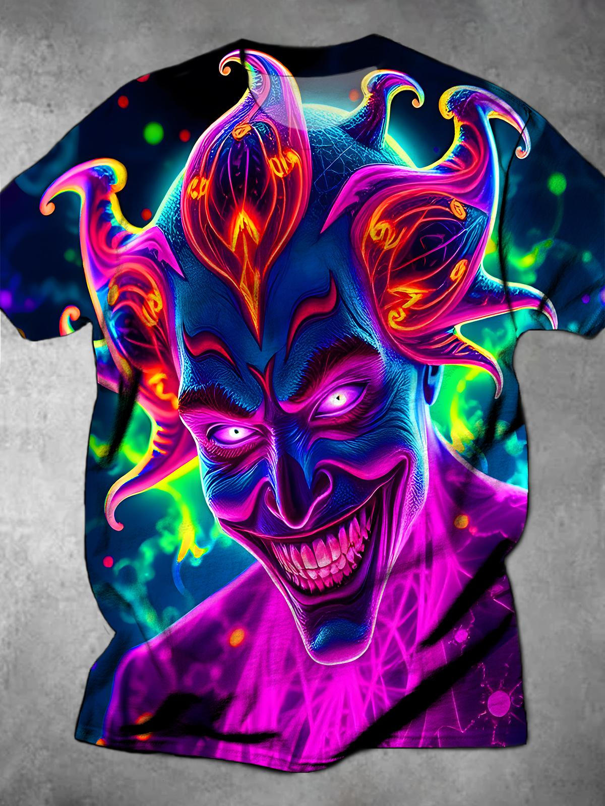 Joker Round Neck Short Sleeve Men's T-shirt