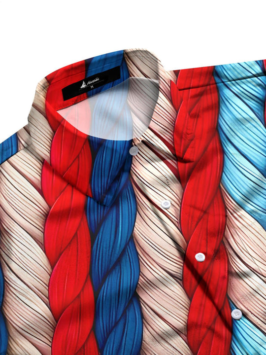 men's short sleeve shirt side view