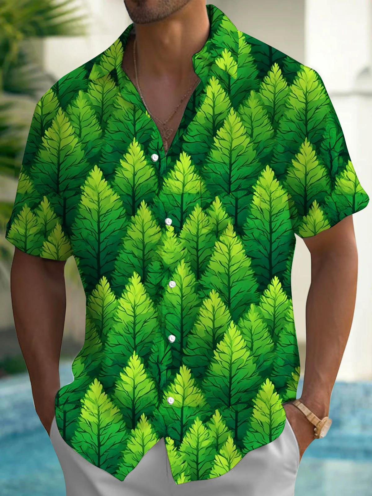 Tree Men's Pocket Short Sleeve Shirts