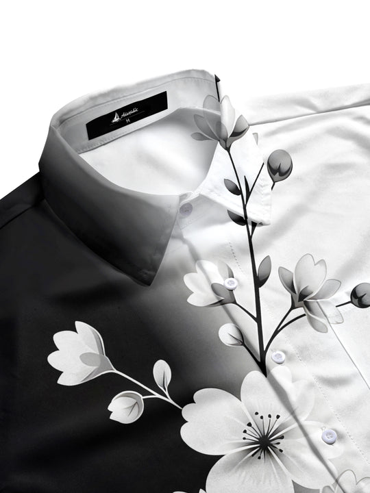 men's botanical shirt side view