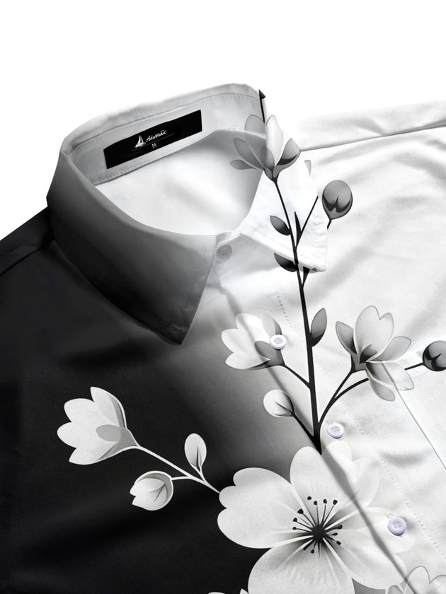 men's botanical shirt side view