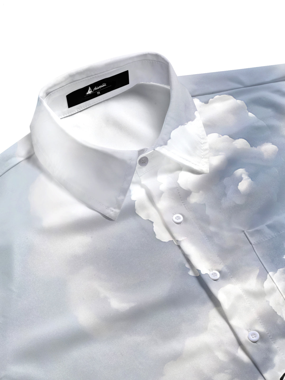 Train Print Men's Pocket Short Sleeve Shirts