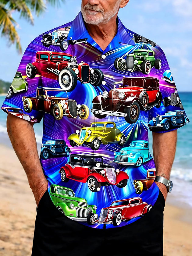 men's vintage style shirt front view