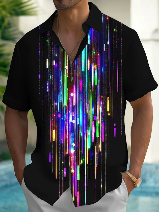 men's tie dye shirt front view