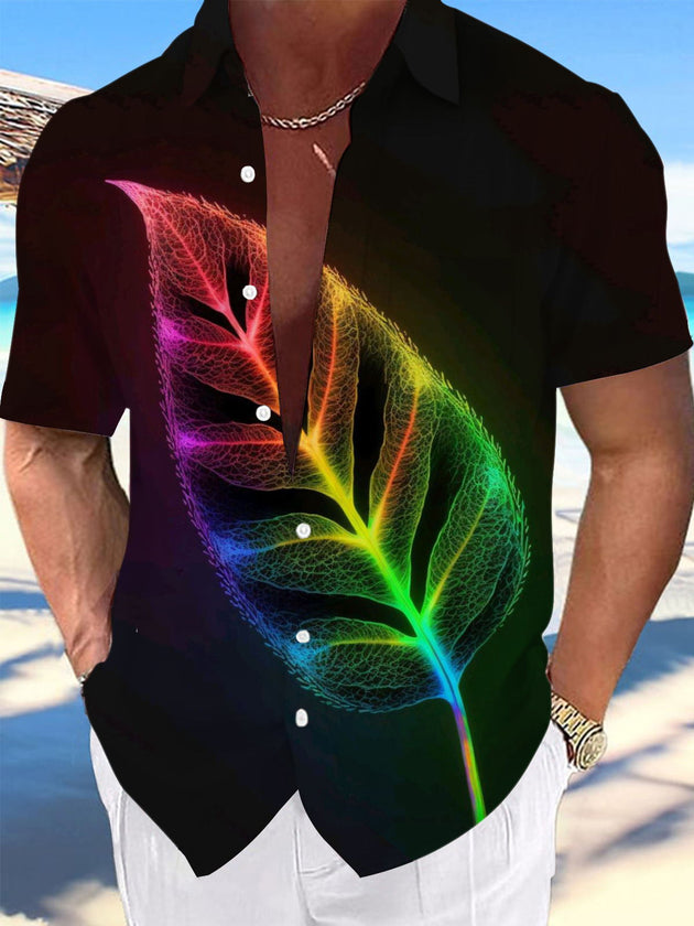 men's patterned sweater shirt front view