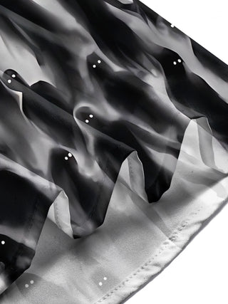men's printed shirt close-up short sleeve