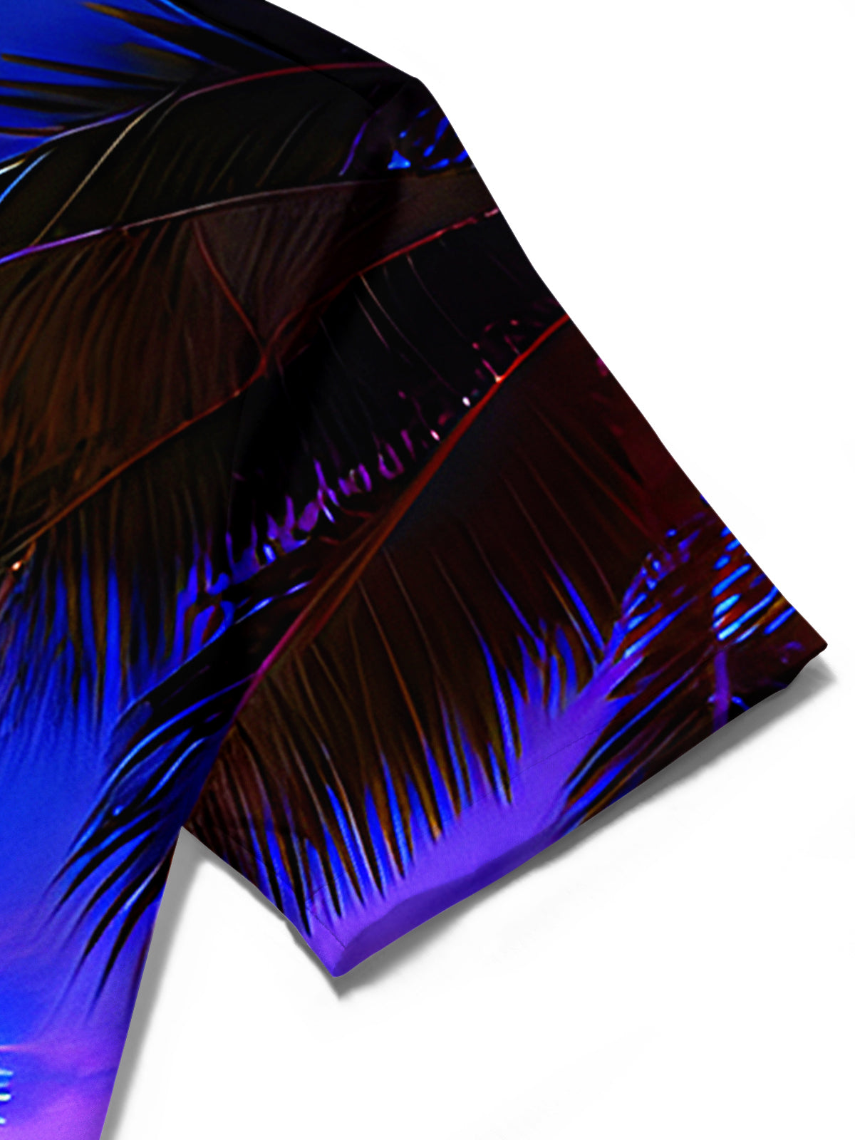 Hawaiian Coconut Tree Boat Men's Pocket Short Sleeve Shirts