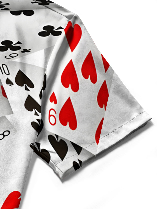 men's printed shirt close-up short sleeve