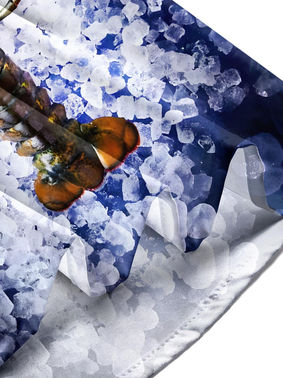 Seafood Crayfish Men's Pocket Short Sleeve Shirts