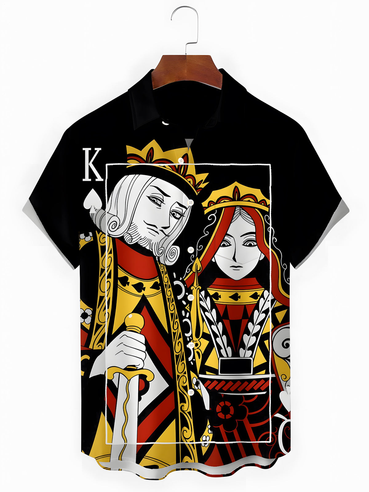 Poker Men's Pocket Short Sleeve Shirts