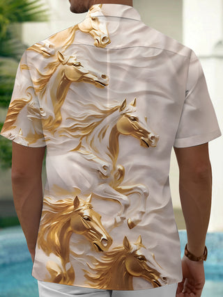 men's short sleeve shirt side view