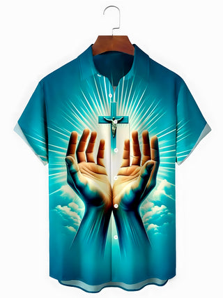 men's shirt front view