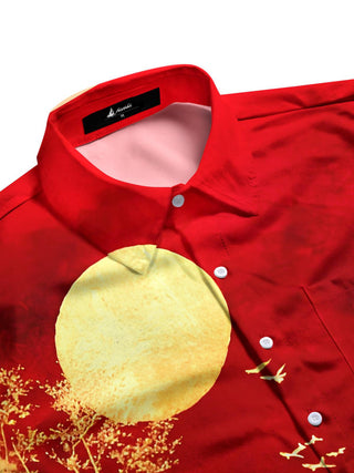 men's short sleeve shirt side view