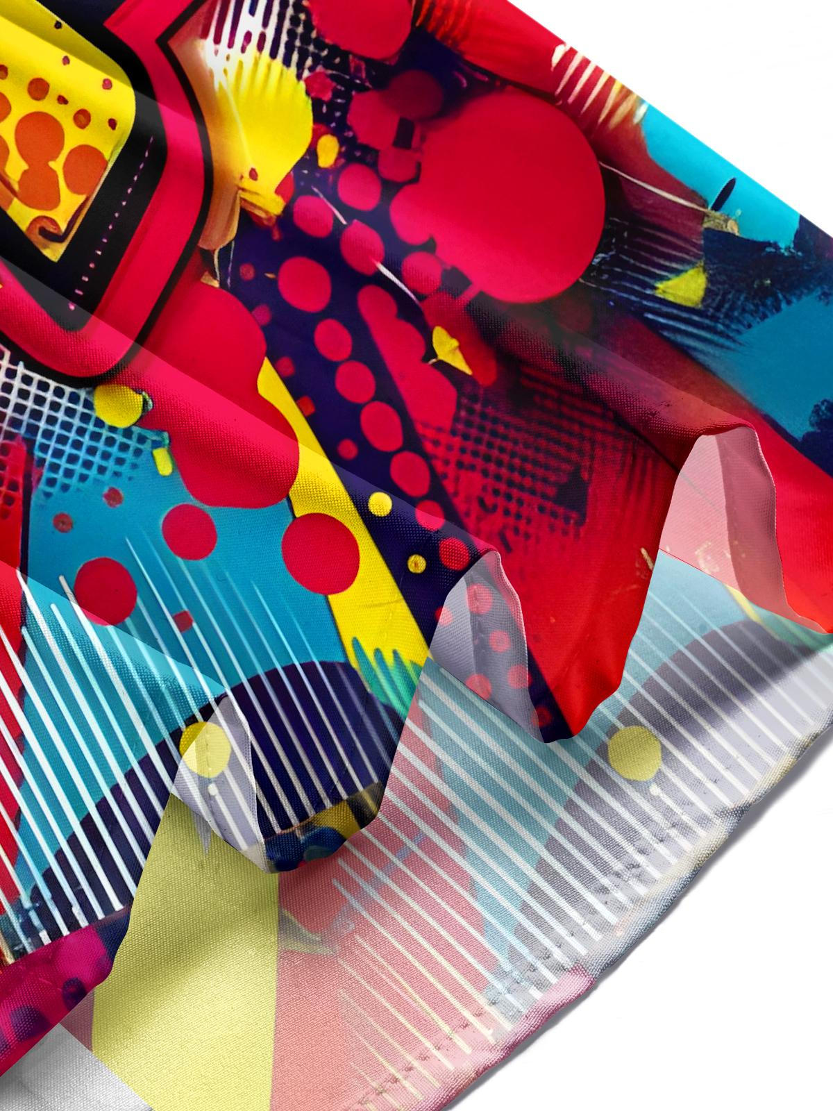 Tie Dye Funny Men's Pocket Short Sleeve Shirts