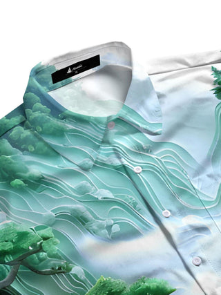 men's short sleeve shirt side view