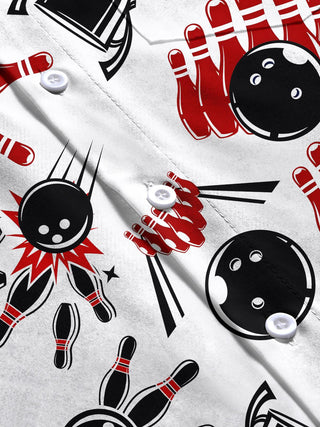 men's sports print short sleeve flat lay shirt
