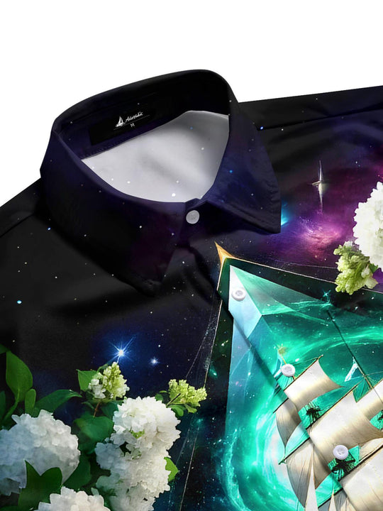 men's tropical shirt side view