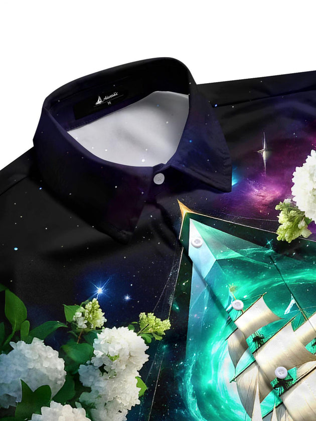 men's tropical shirt side view