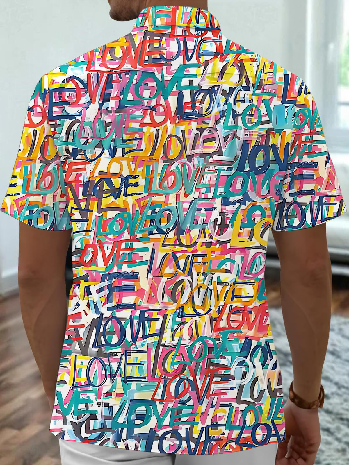 LOVE Men's Pocket Short Sleeve Shirts