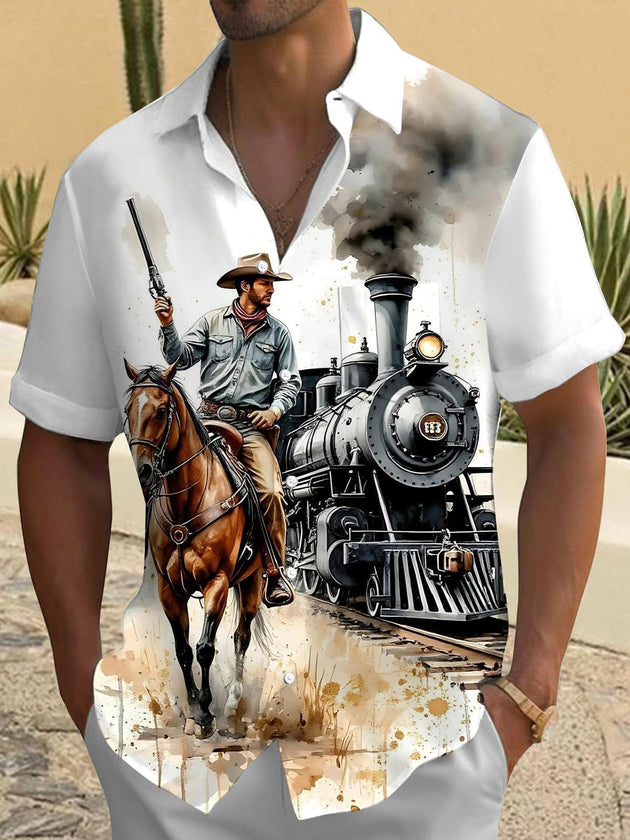 men's shirt front view