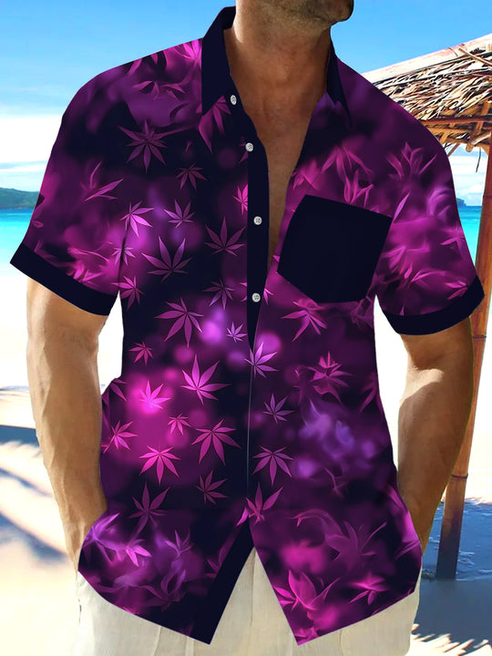 men's patterned sweater shirt front view
