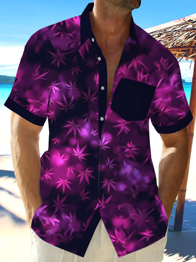 men's patterned sweater shirt front view