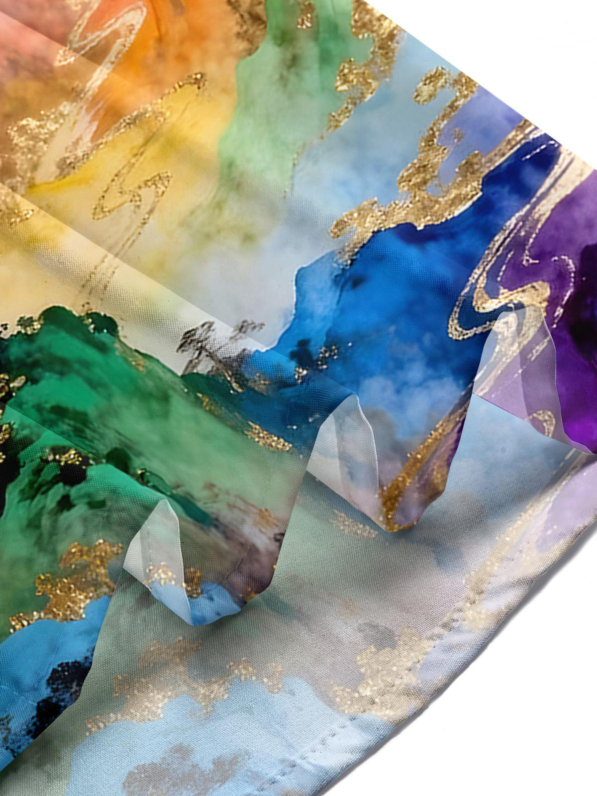 Mountain Courtyard Men's Pocket Short Sleeve Shirts