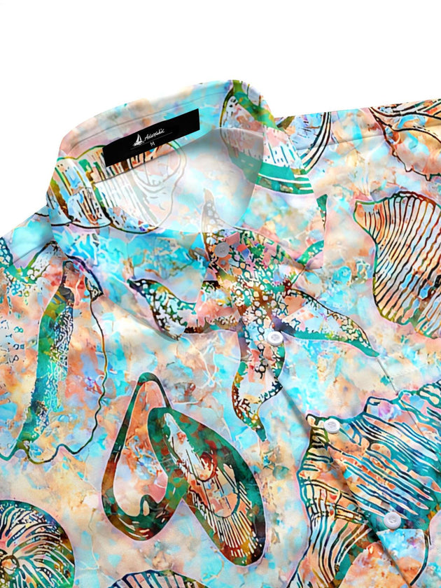 men's short sleeve shirt side view