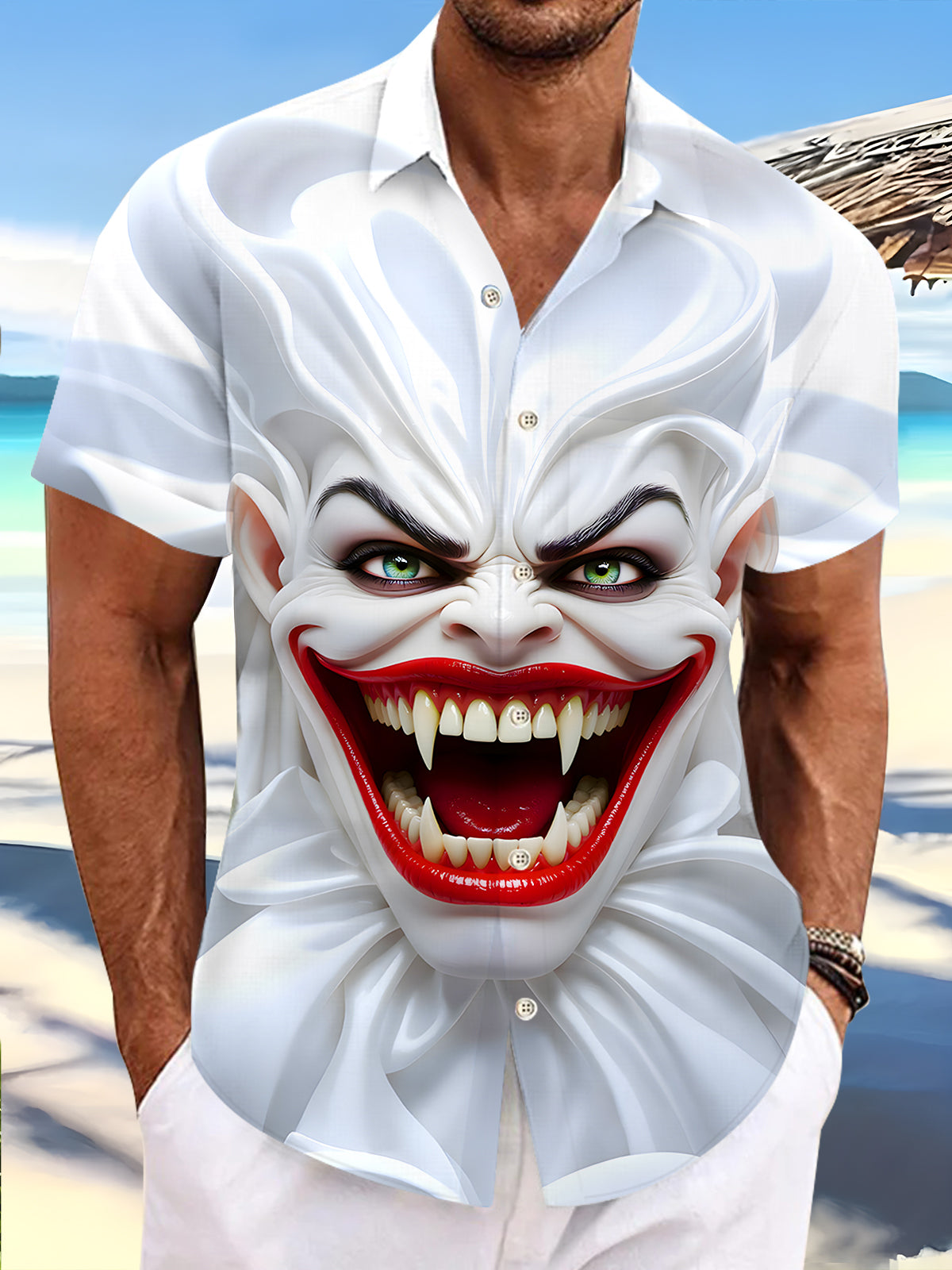 Monster Men's Pocket Short Sleeve Shirts