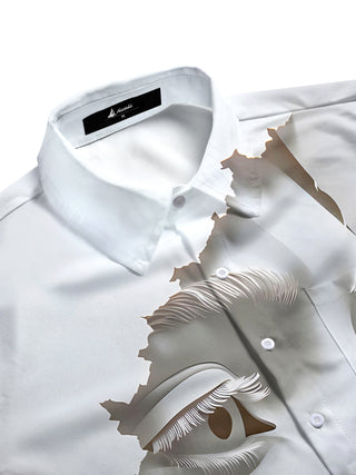 men's short sleeve shirt side view