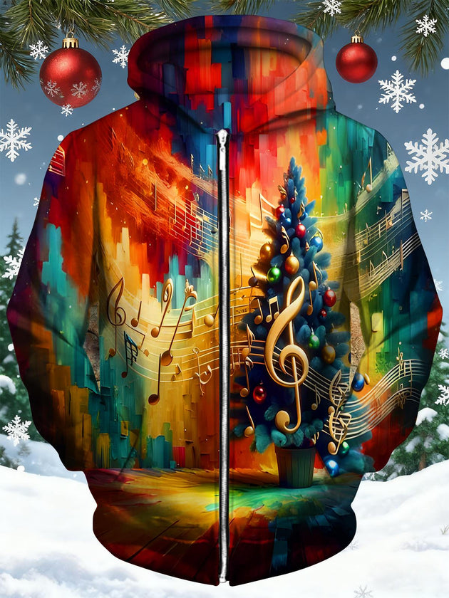men's colorful Christmas shirt front view holiday party