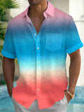 Short Sleeve Men's Shirts With Pocket