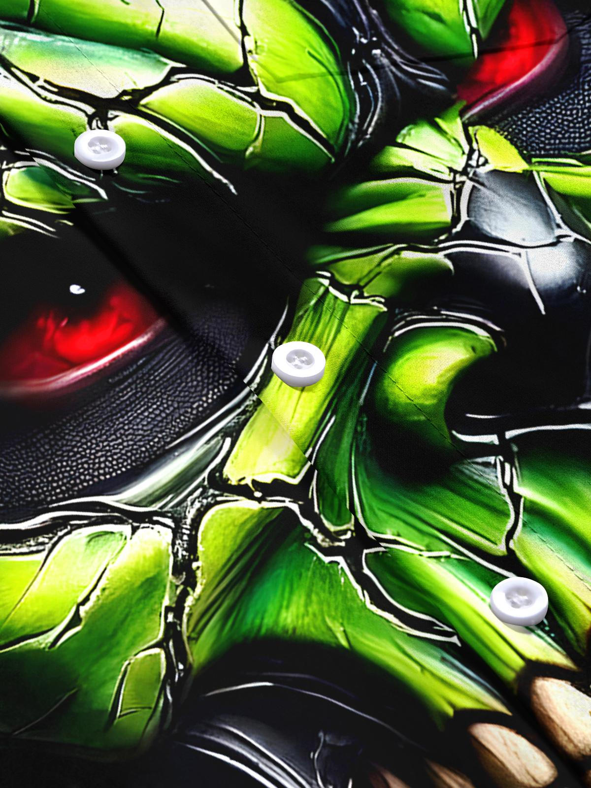 Skull Men's Pocket Short Sleeve Shirts