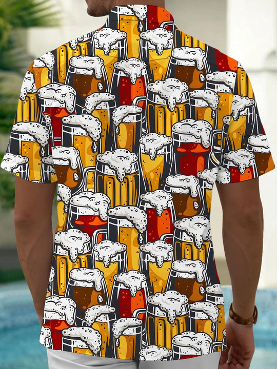 men's novelty print shirt back view