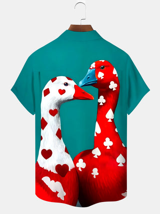 men's pocket shirt back view