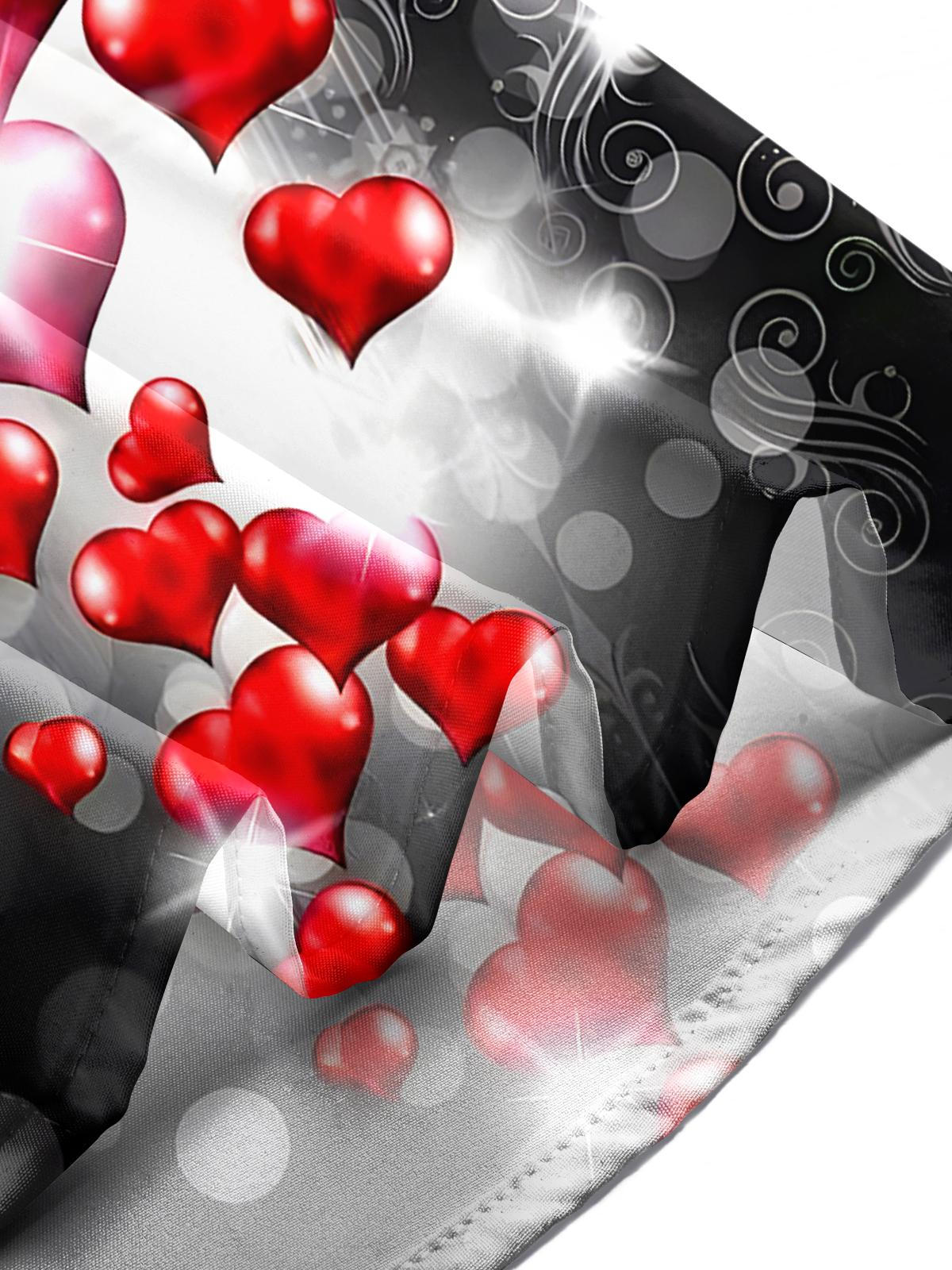 Heart Men's Pocket Short Sleeve Shirts