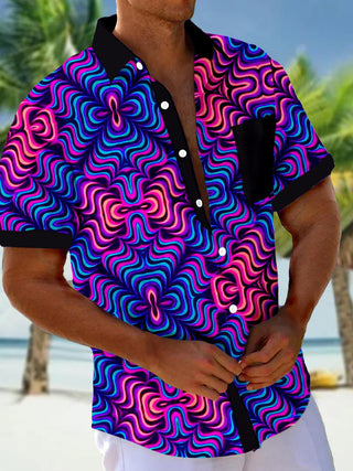 men's aloha shirt back view