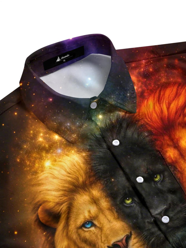 men's short sleeve shirt side view