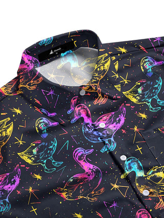 men's short sleeve shirt side view