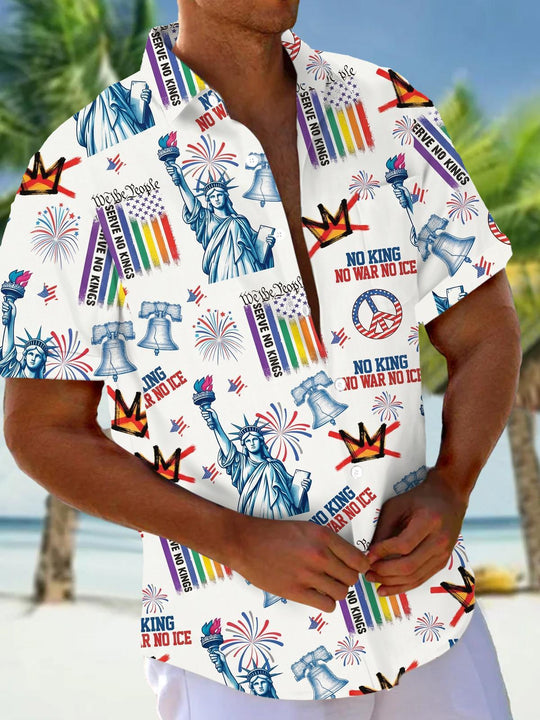 men's shirt front view Independence Day