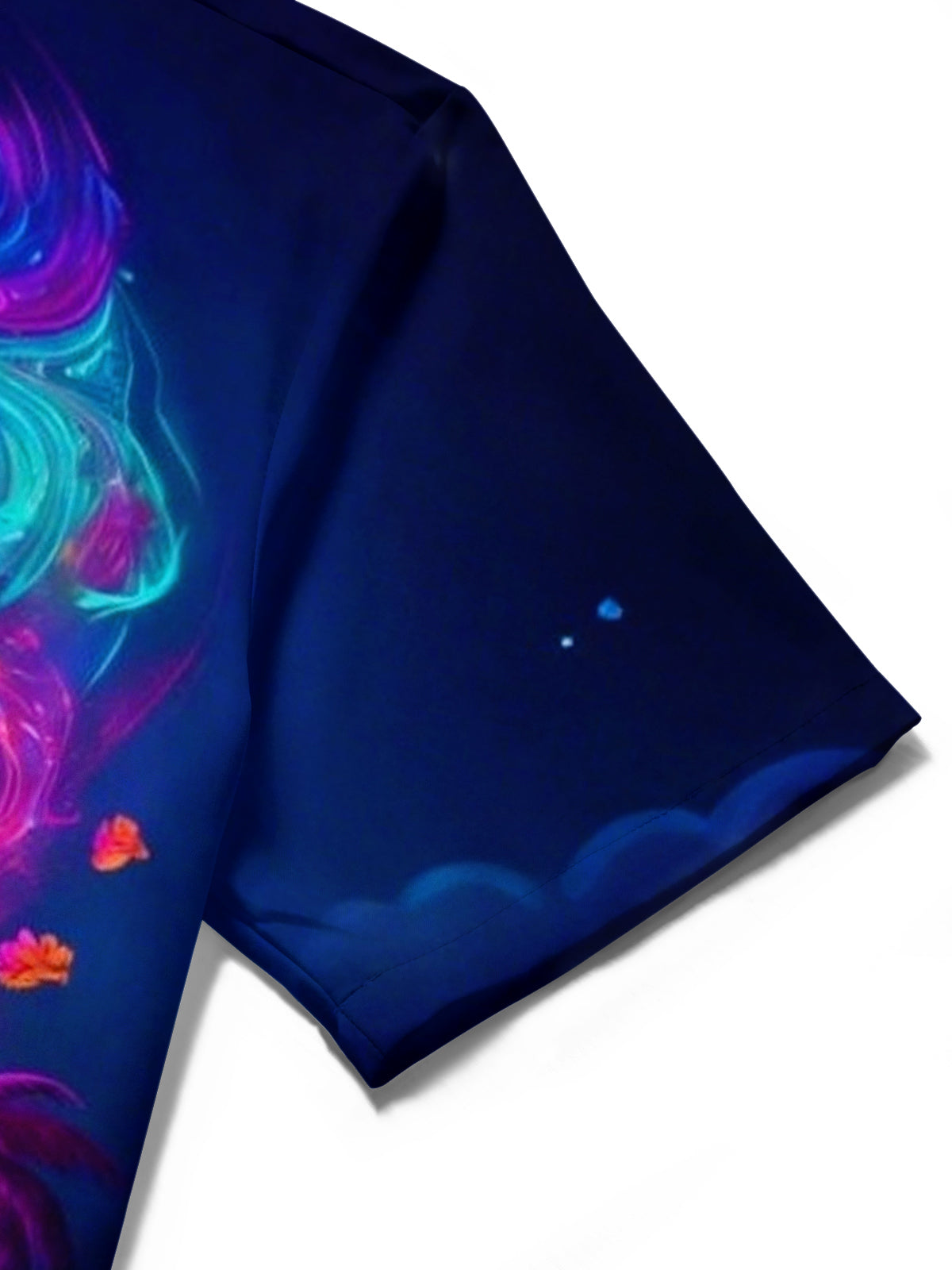 men's Hawaiian shirt close-up short sleeve