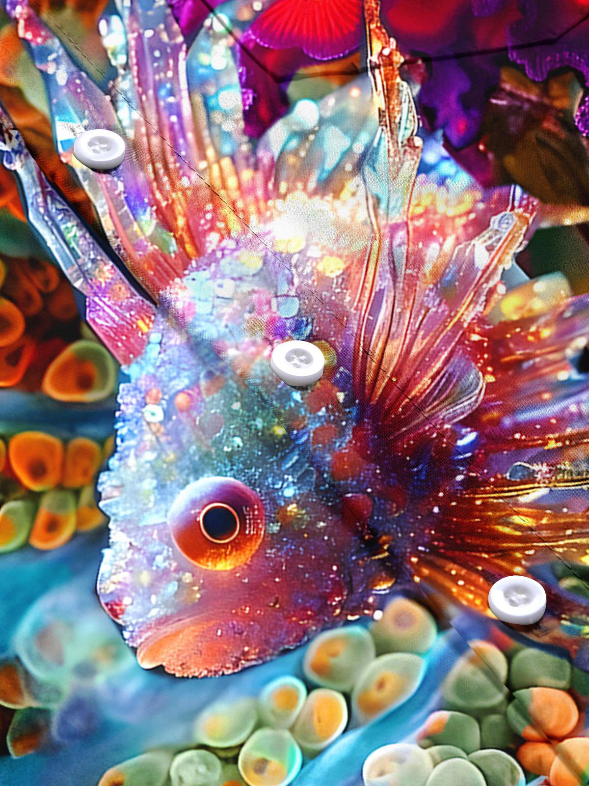 Hawaiian Fish Men's Pocket Short Sleeve Shirts