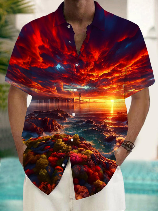 men's shirt front view