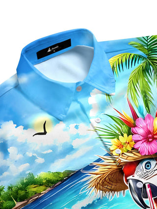 men's tropical shirt side view