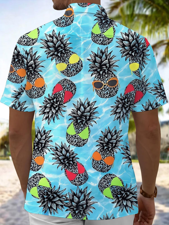 men's aloha shirt back view