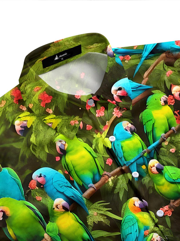 men's tropical shirt side view