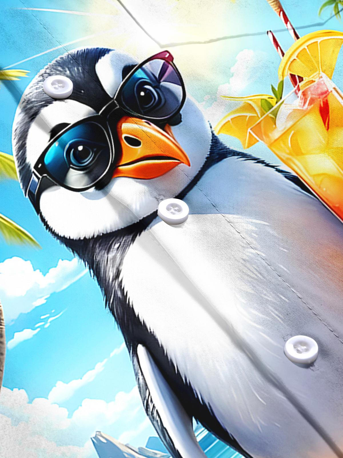 Hawaiian Penguin Men's Pocket Short Sleeve Shirts