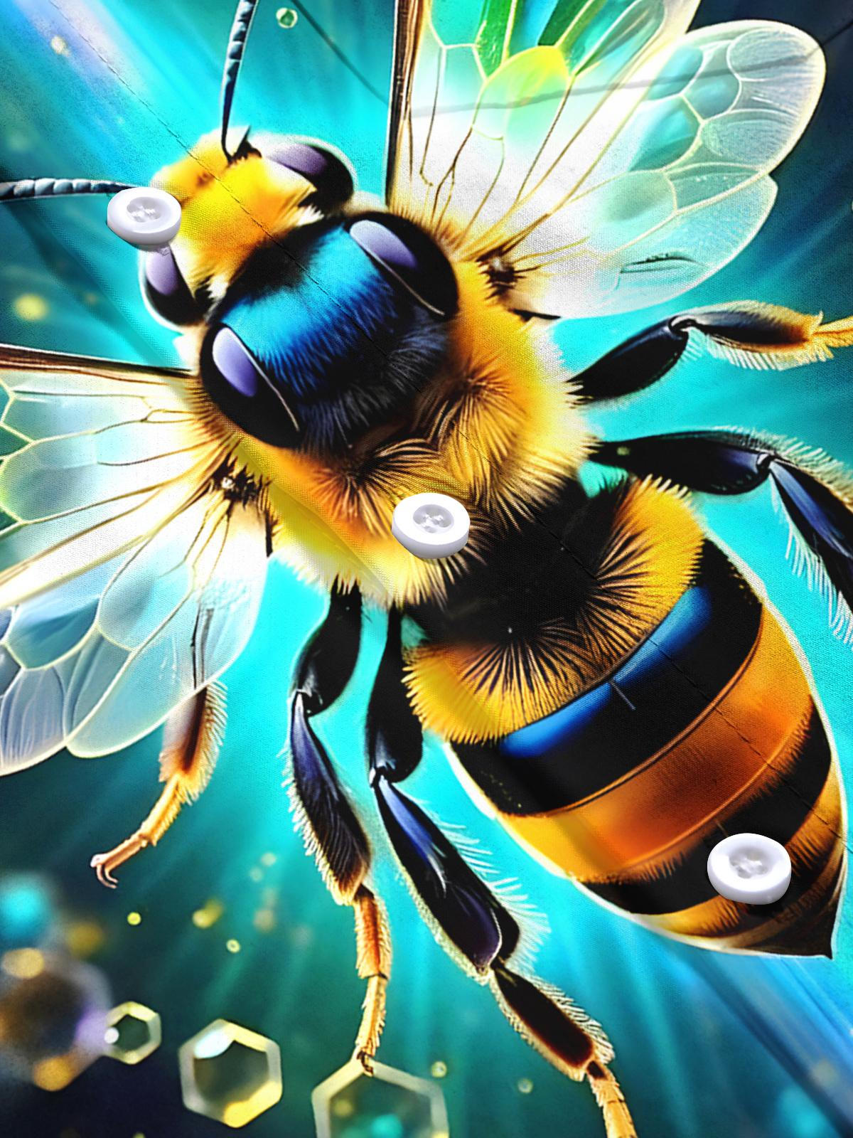 Bee Men's Pocket Short Sleeve Shirts